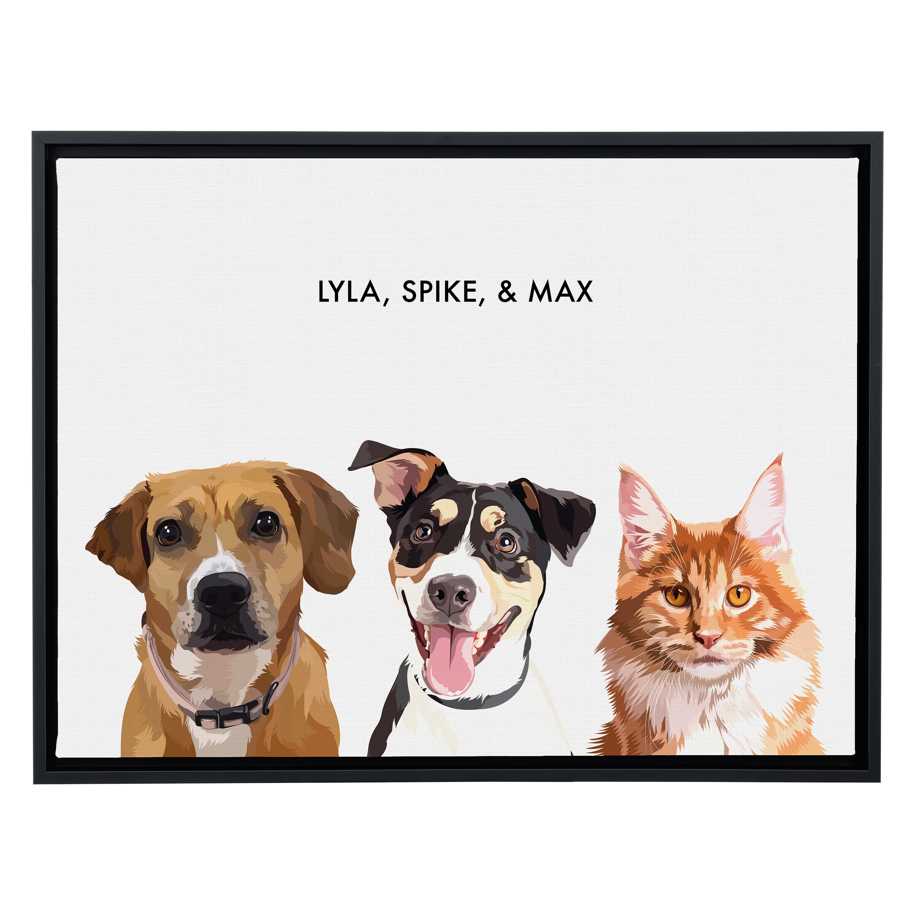 Custom Three Pet Portrait - Image 33
