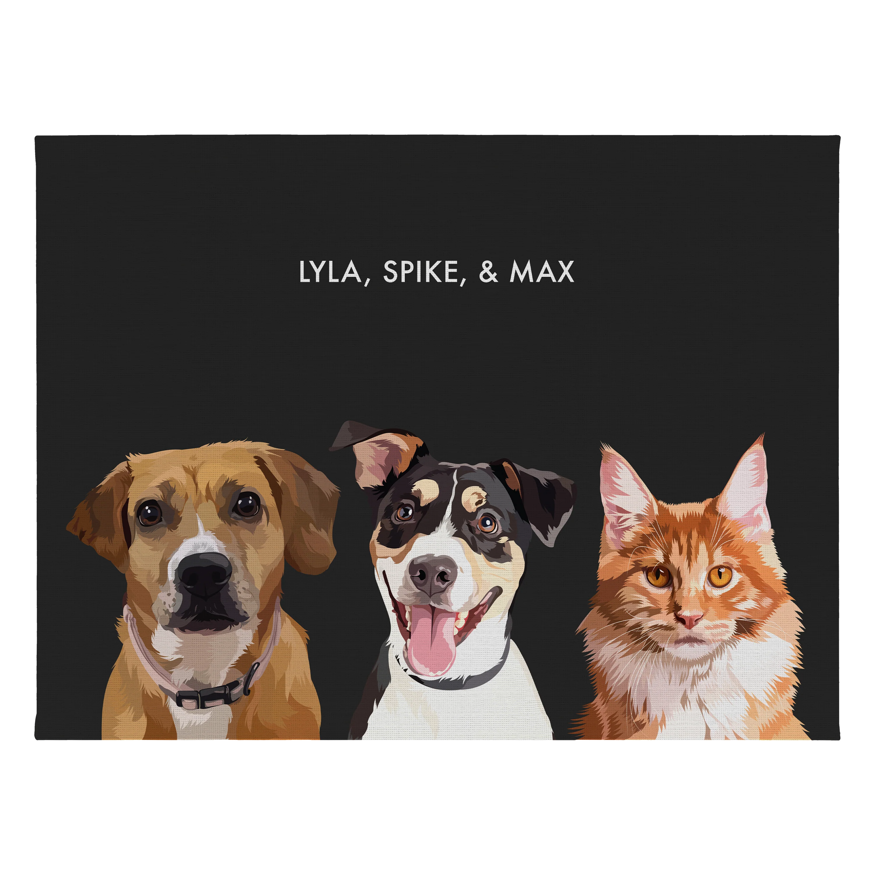 Custom Three Pet Portrait - Image 34