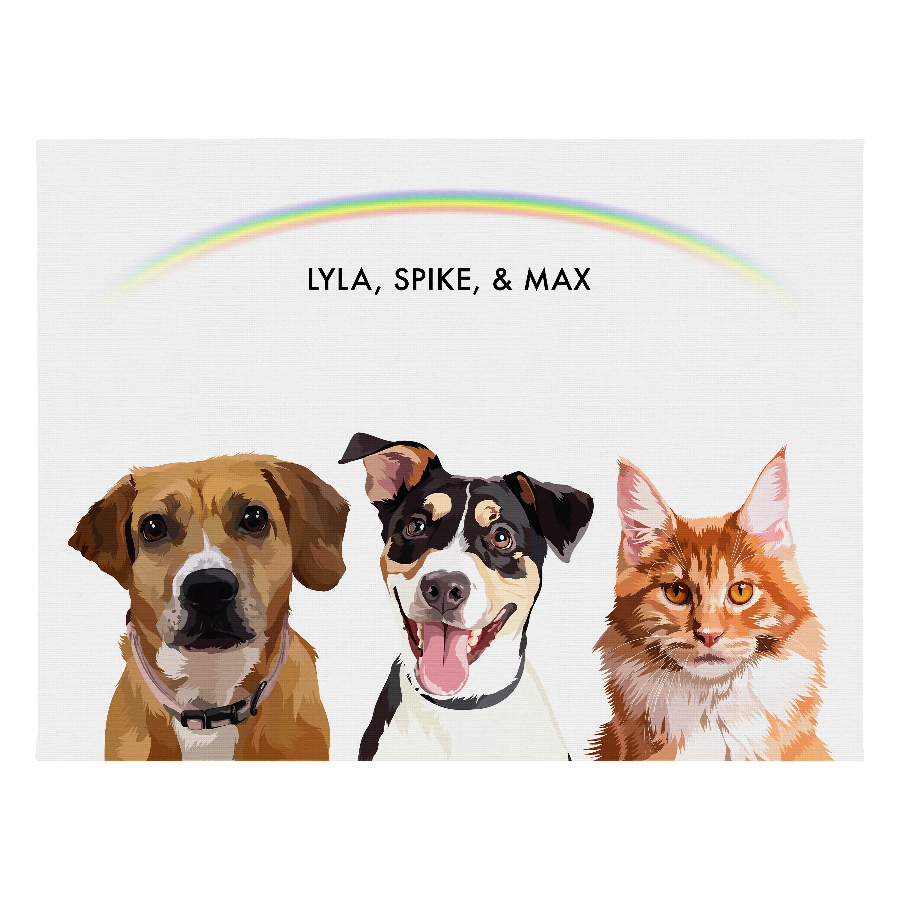 Custom Three Pet Portrait - Image 40