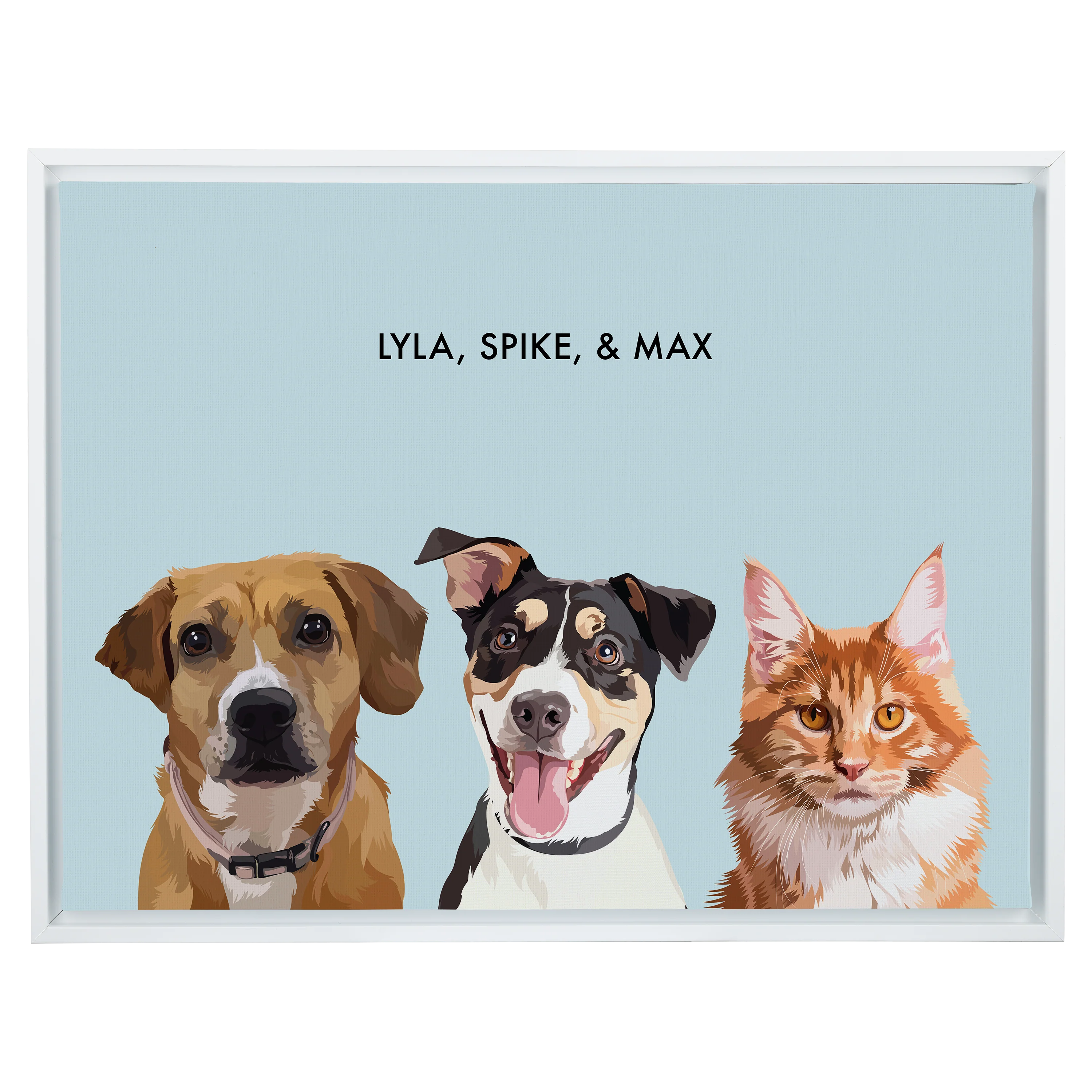 Custom Three Pet Portrait - Image 55