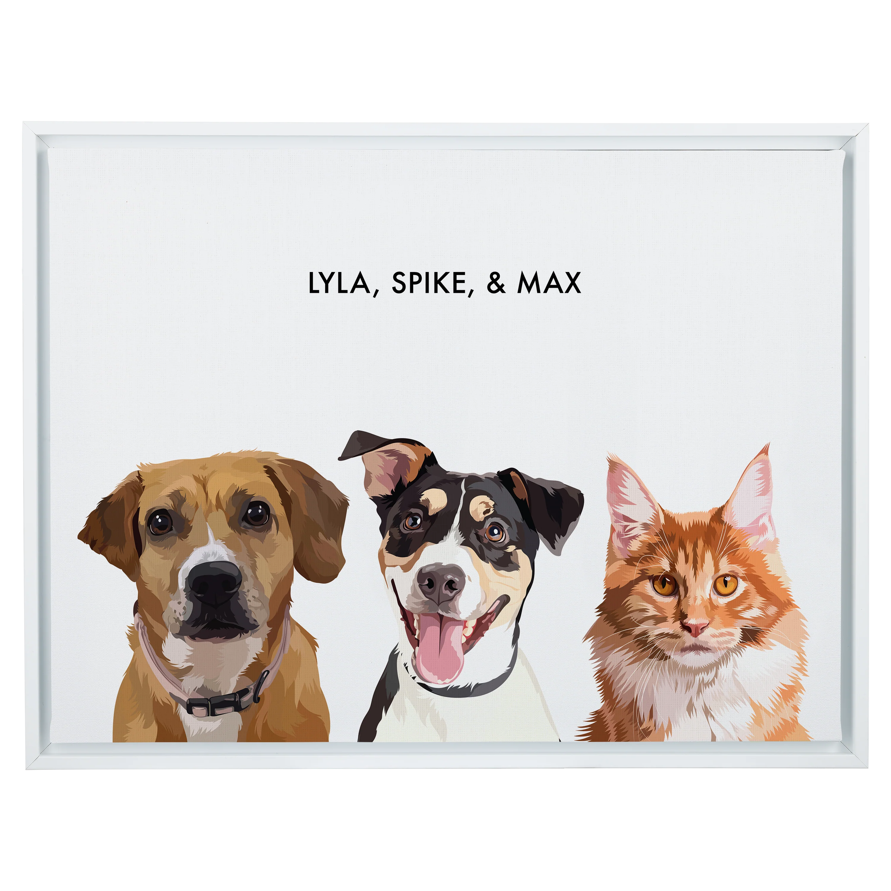Custom Three Pet Portrait - Image 56