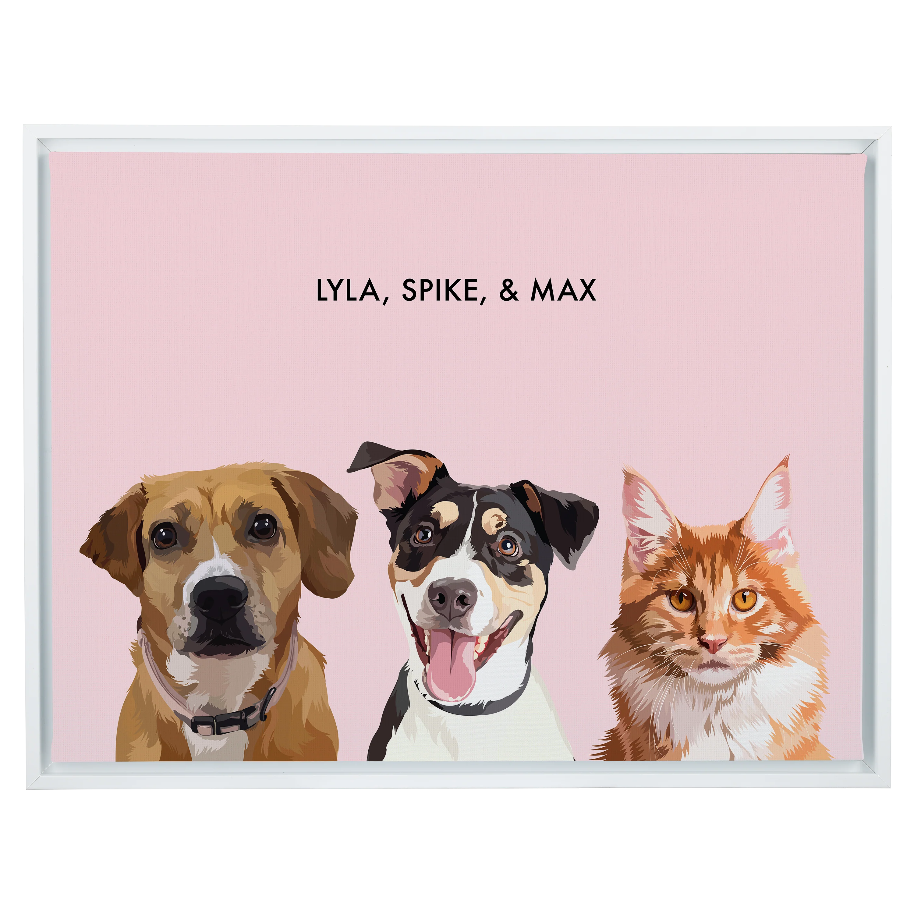 Custom Three Pet Portrait - Image 60