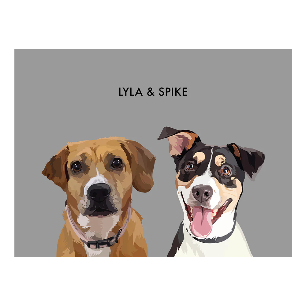 Custom Portrait for Two Pets - Image 46