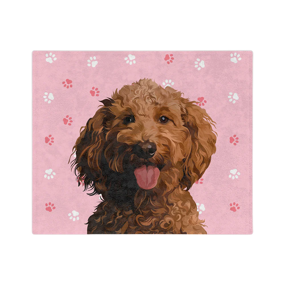 Customized Pet Art Blanket - 1 Pet - Image 6