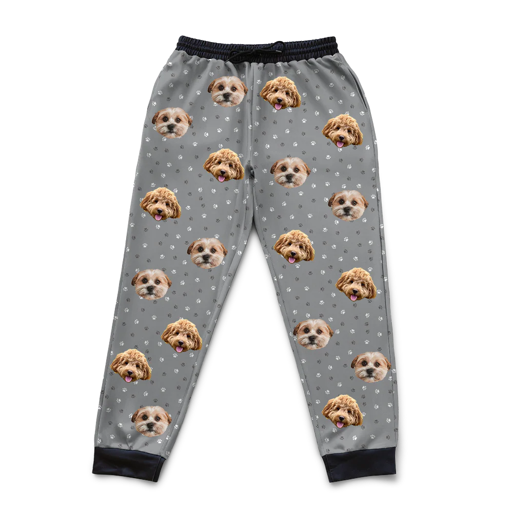 Customized Pet Face Sweatpants - 2 Pets - Image 13