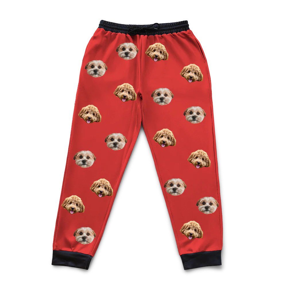 Customized Pet Face Sweatpants - 2 Pets - Image 15