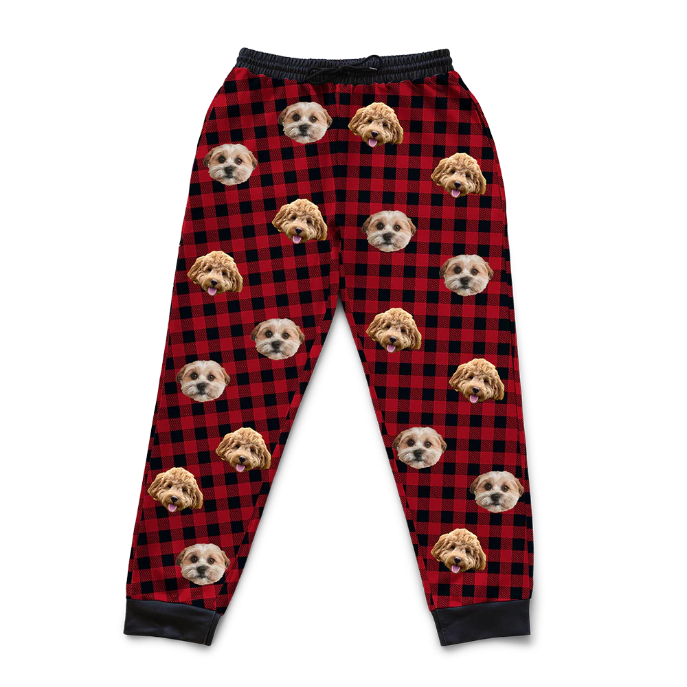 Customized Pet Face Sweatpants - 2 Pets - Image 20