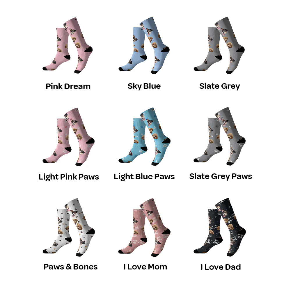 Customized Pet Socks - 2 Pets - Image 2