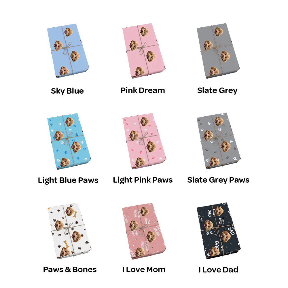 Customized Pet Face Wrapping Paper - 1 Pet - Image 2