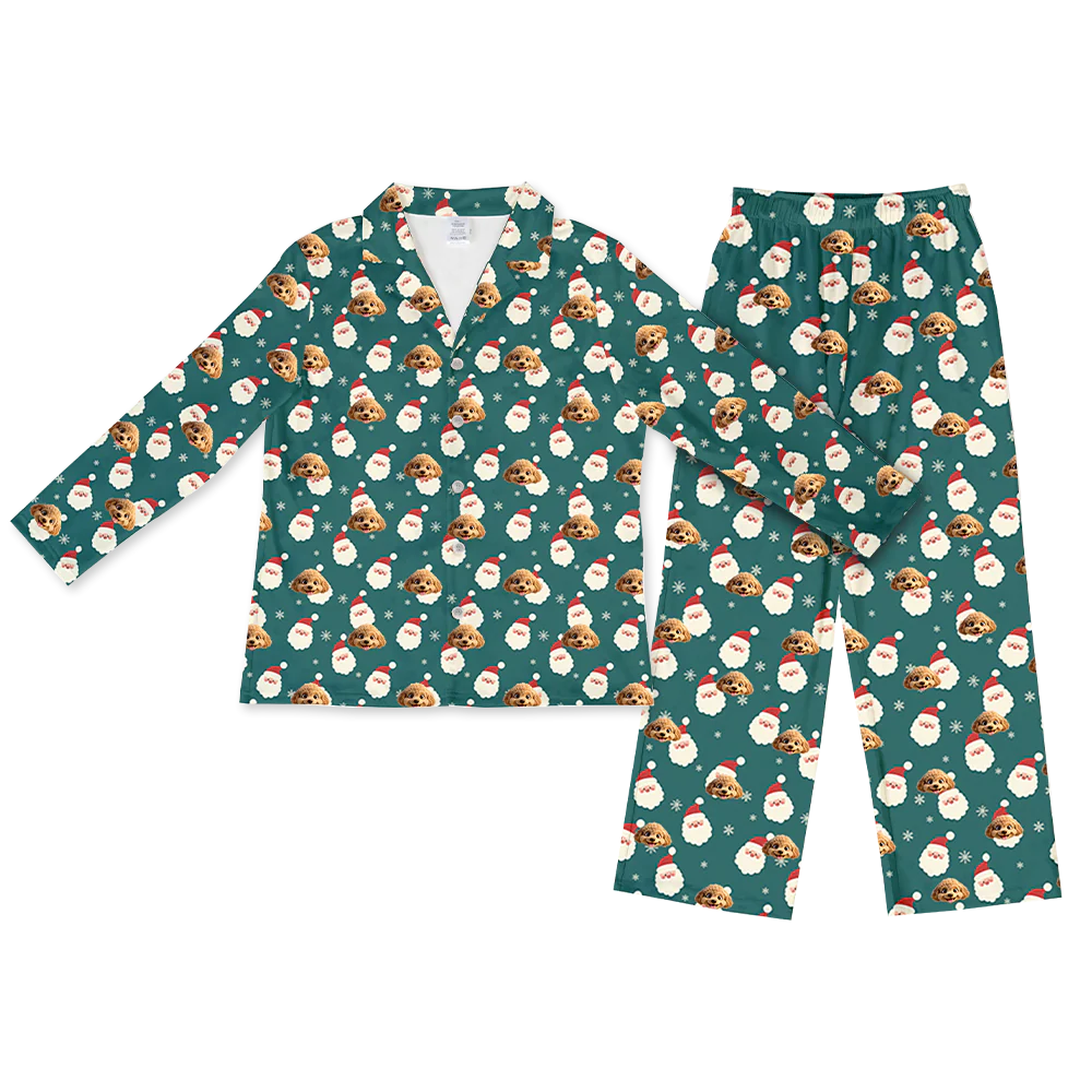 Adult Custom Cartoon Pet Face Pajamas - Image 21