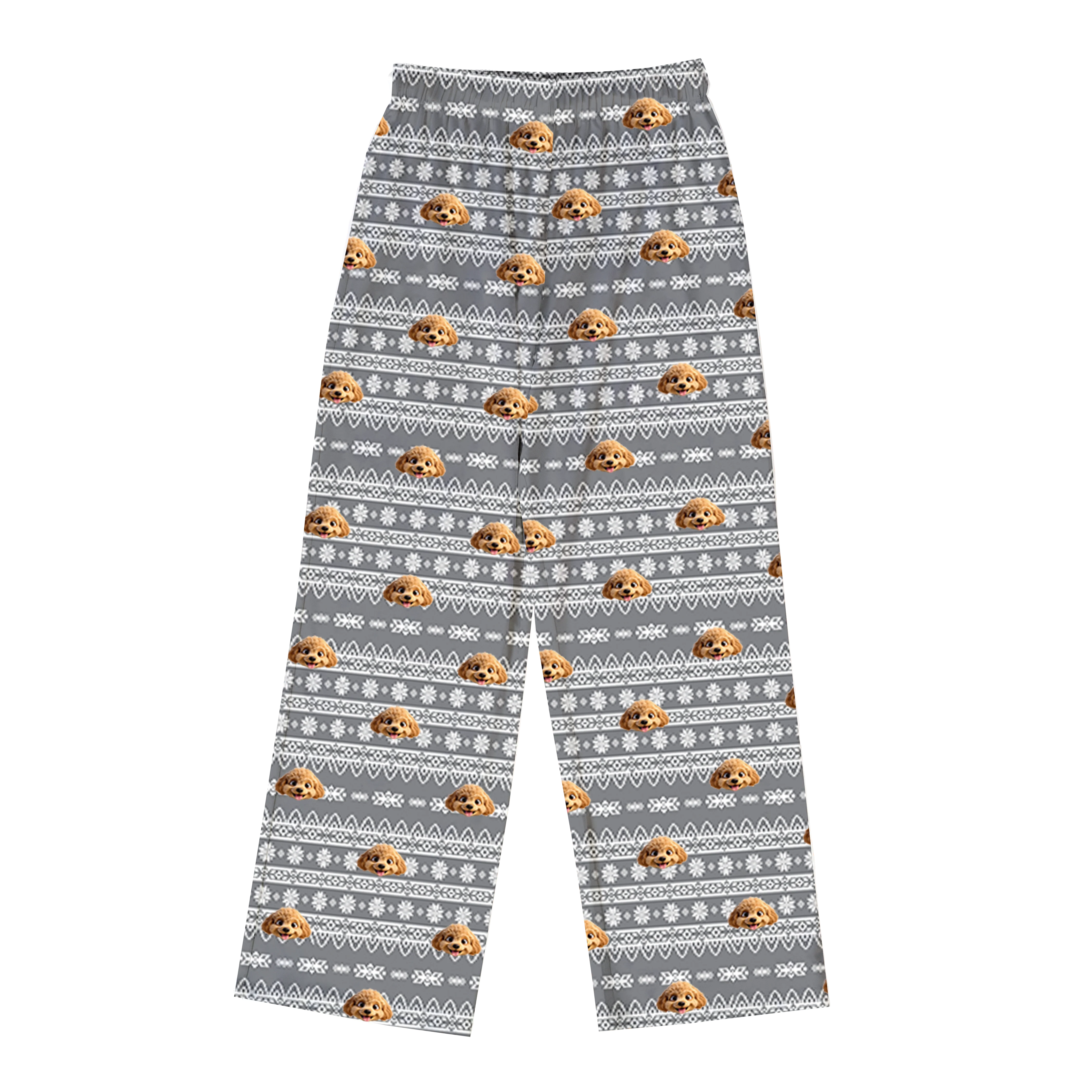 Adult Custom Cartoon Pet Face Pajamas - Image 58