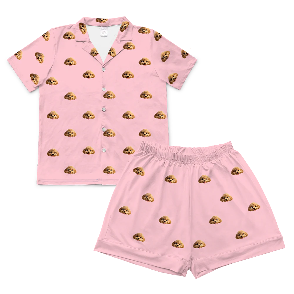 Adult Custom Cartoon Pet Face Pajamas - Image 62