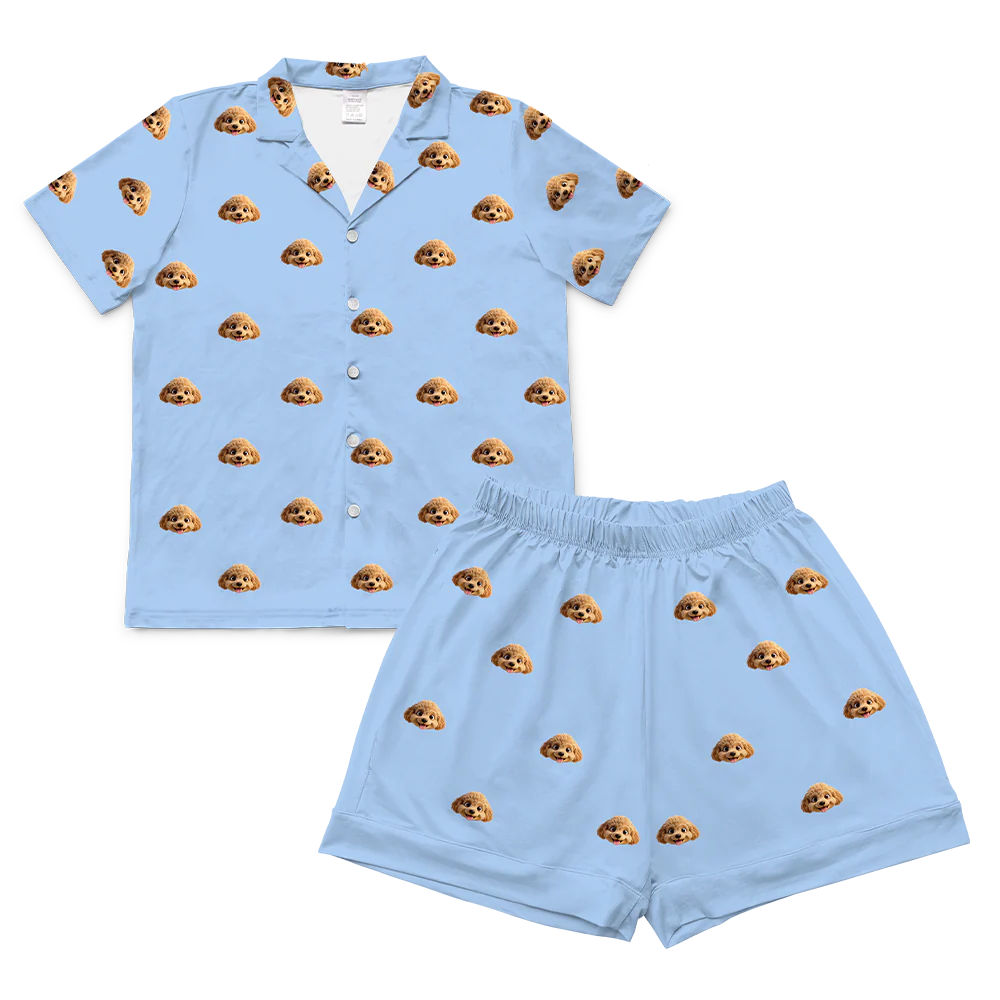Adult Custom Cartoon Pet Face Pajamas - Image 63