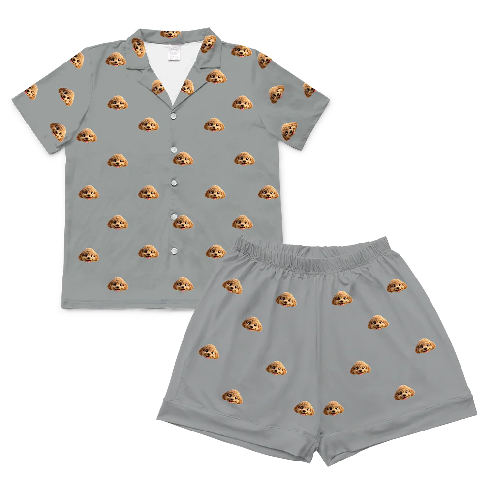 Adult Custom Cartoon Pet Face Pajamas - Image 64