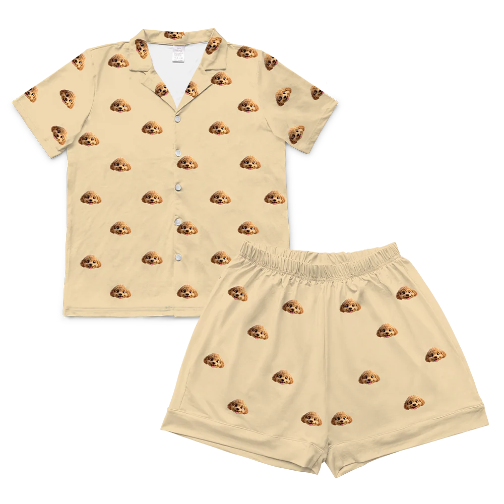 Adult Custom Cartoon Pet Face Pajamas - Image 65