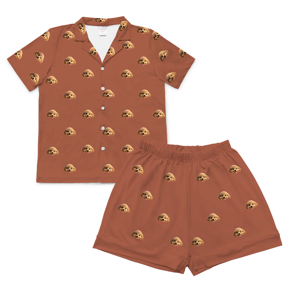 Adult Custom Cartoon Pet Face Pajamas - Image 67