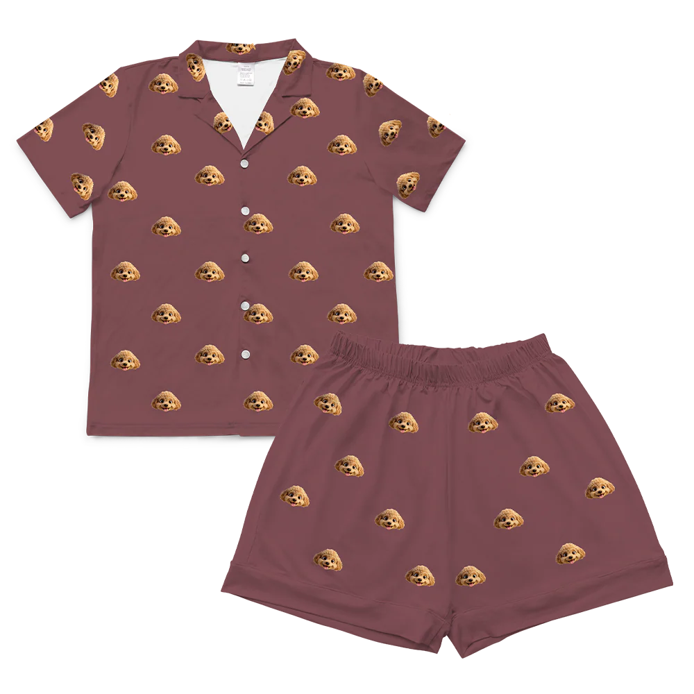 Adult Custom Cartoon Pet Face Pajamas - Image 68