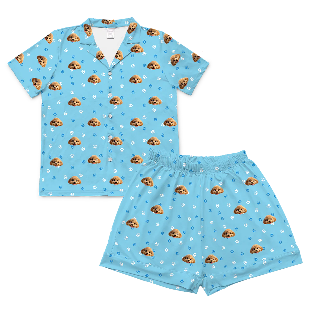 Adult Custom Cartoon Pet Face Pajamas - Image 70