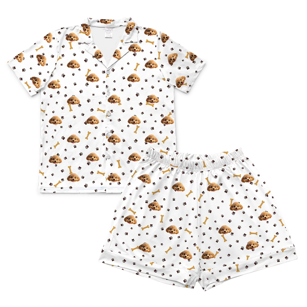 Adult Custom Cartoon Pet Face Pajamas - Image 72