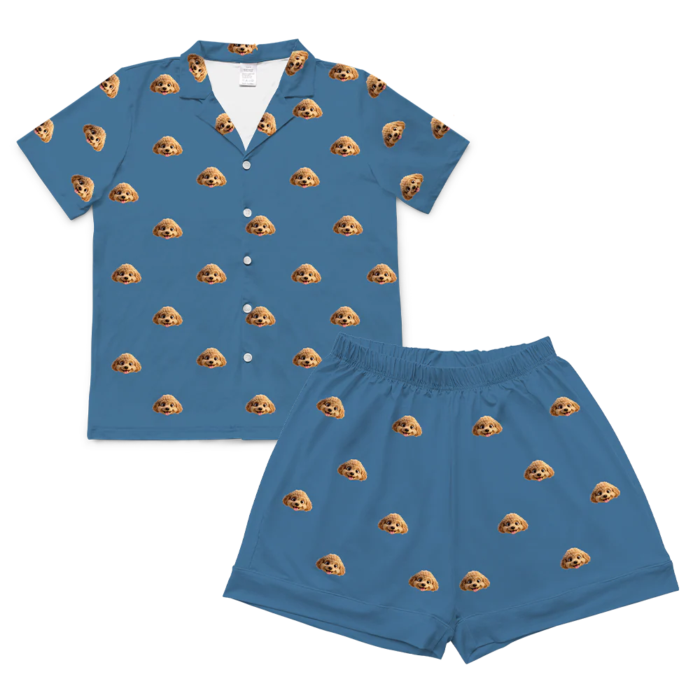 Adult Custom Cartoon Pet Face Pajamas - Image 75