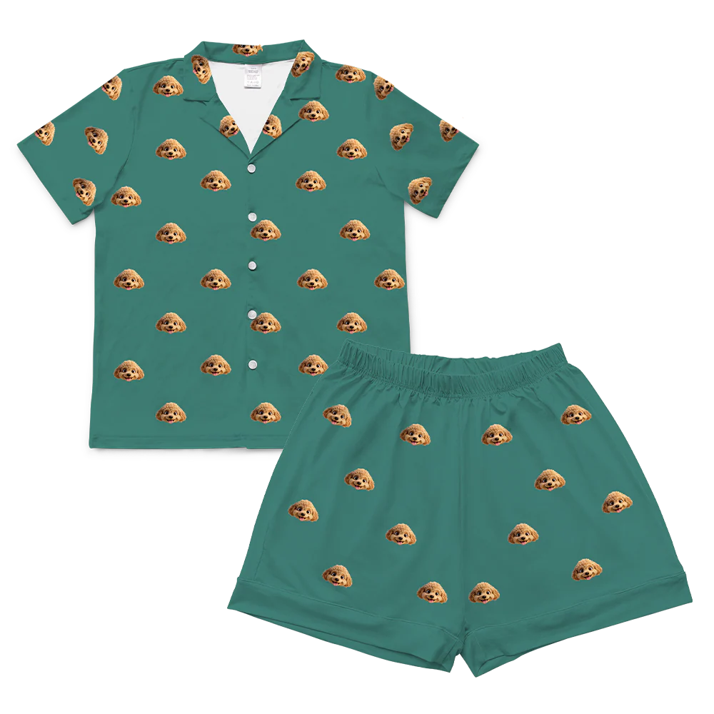 Adult Custom Cartoon Pet Face Pajamas - Image 76