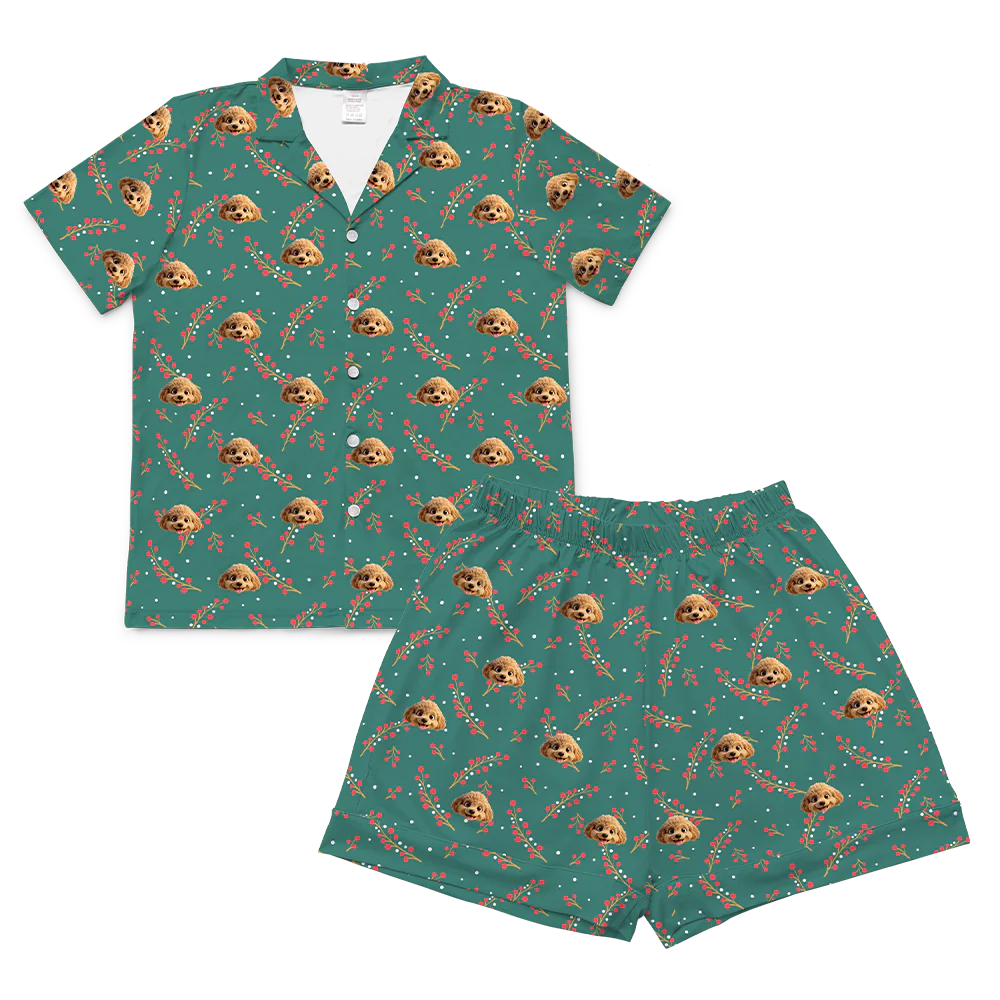 Adult Custom Cartoon Pet Face Pajamas - Image 78