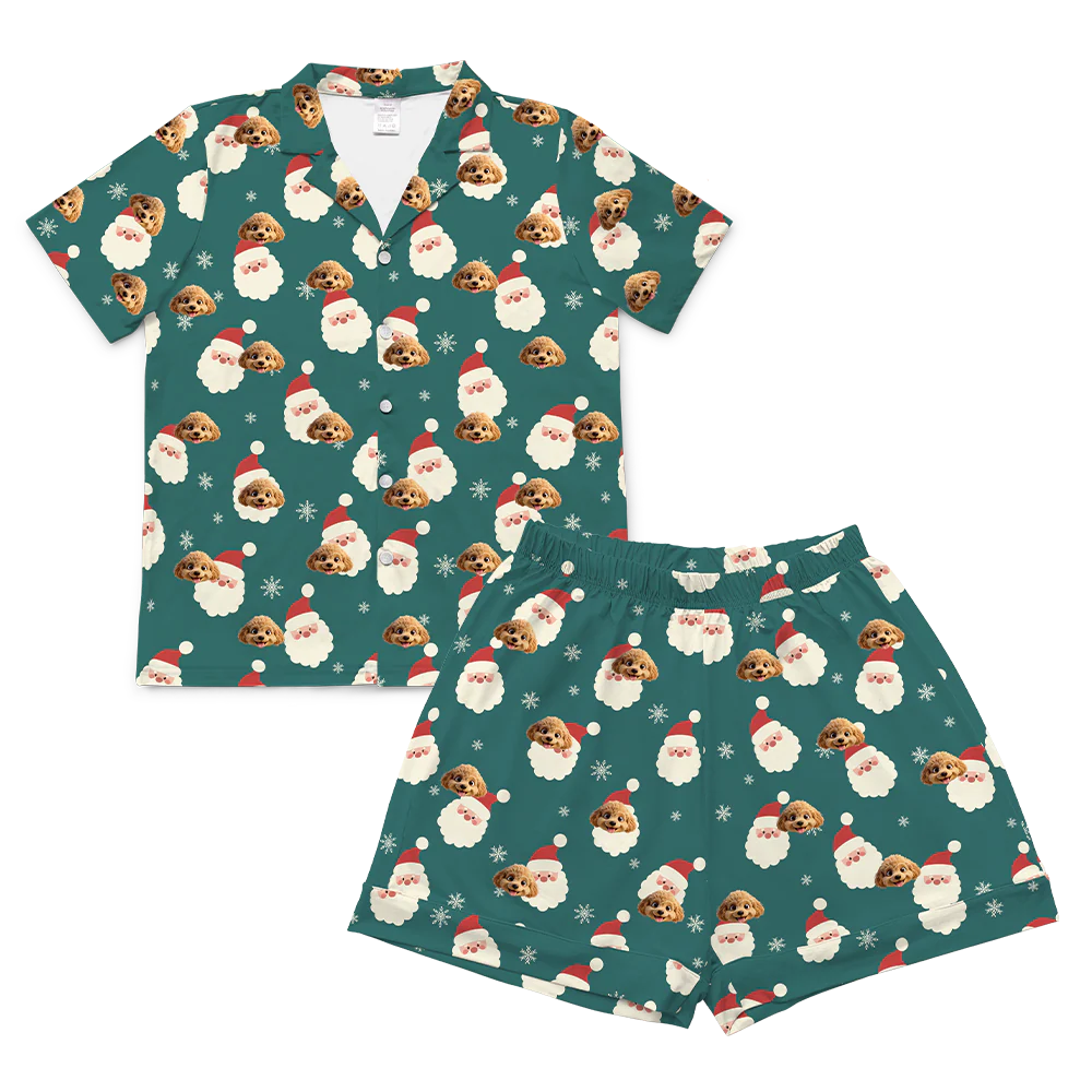 Adult Custom Cartoon Pet Face Pajamas - Image 79