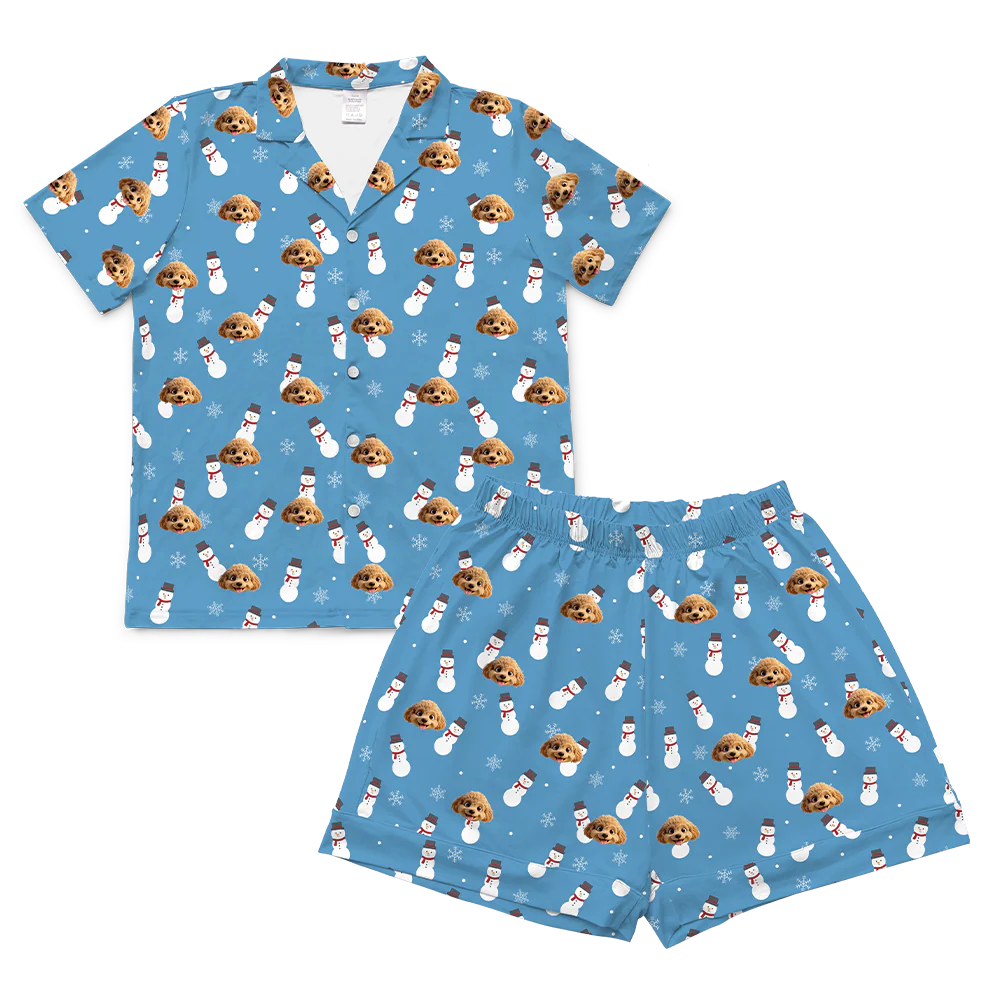 Adult Custom Cartoon Pet Face Pajamas - Image 81