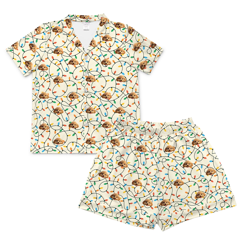 Adult Custom Cartoon Pet Face Pajamas - Image 83