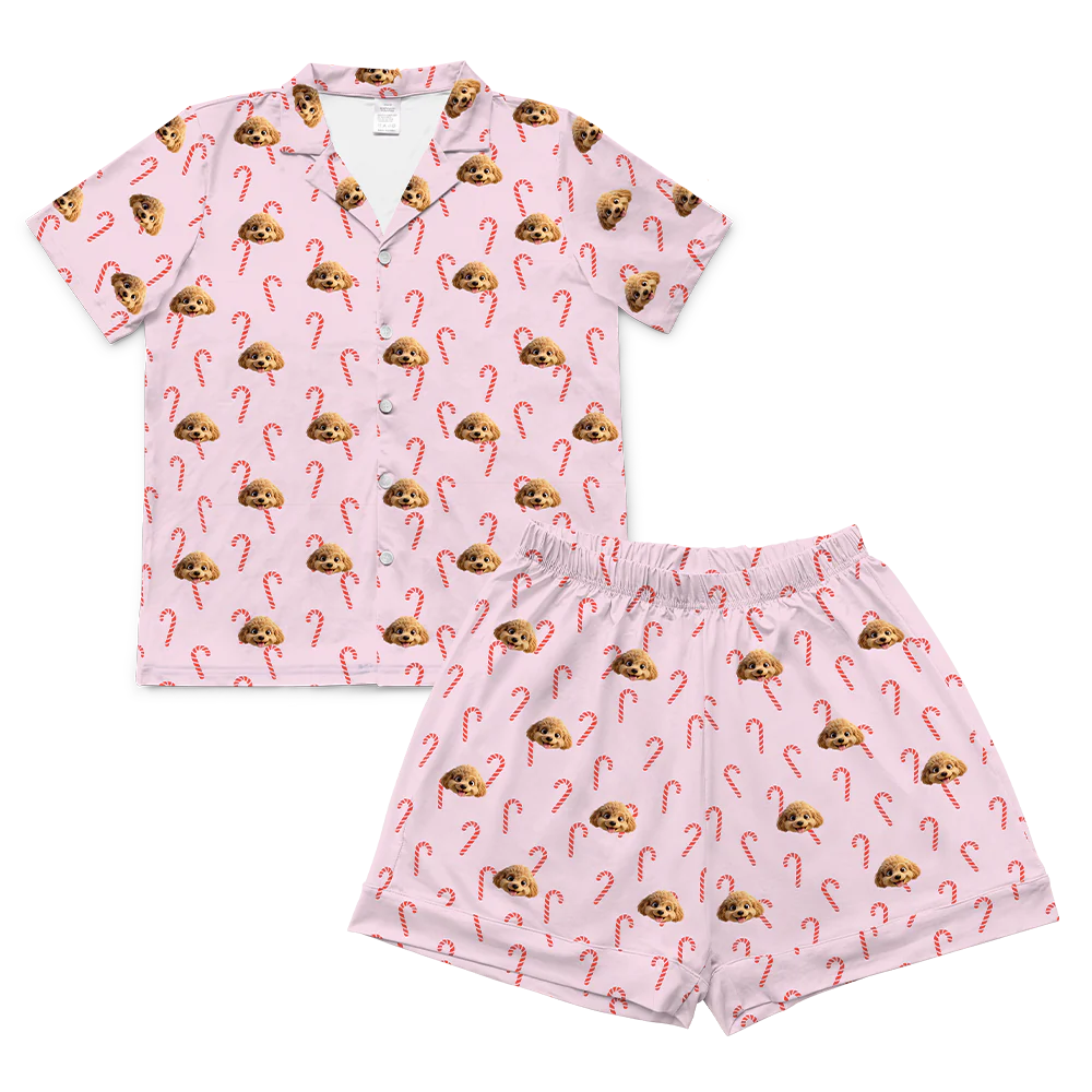 Adult Custom Cartoon Pet Face Pajamas - Image 84