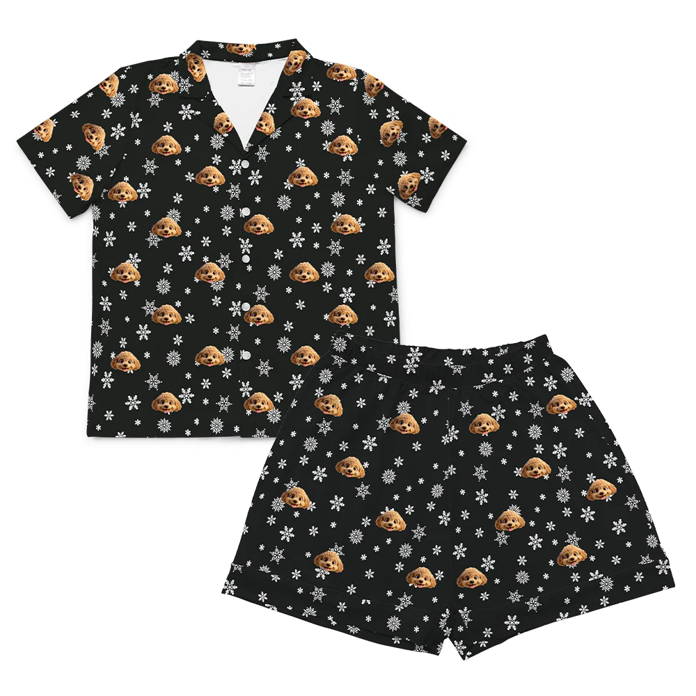 Adult Custom Cartoon Pet Face Pajamas - Image 85