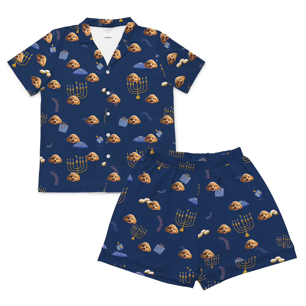 Adult Custom Cartoon Pet Face Pajamas - Image 87