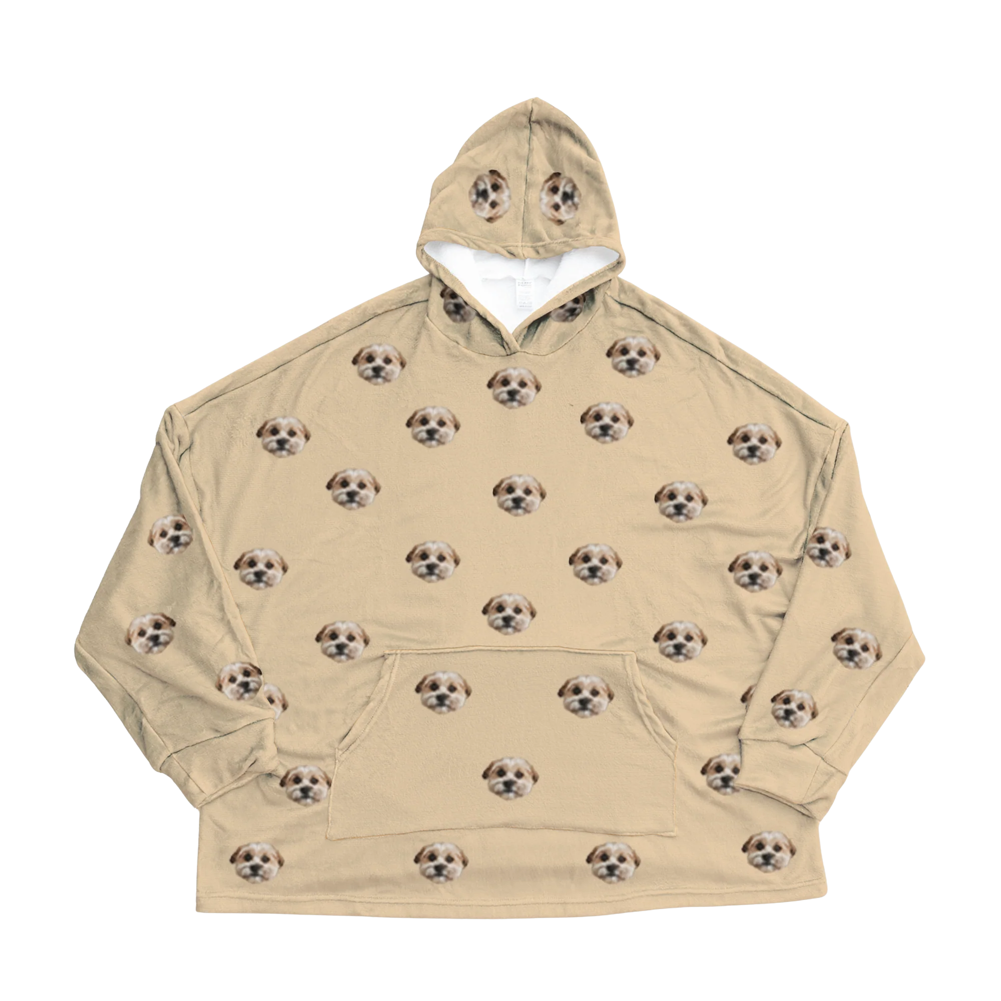 Kids Custom Pet Face Fleece Blanket Hoodie - Image 10