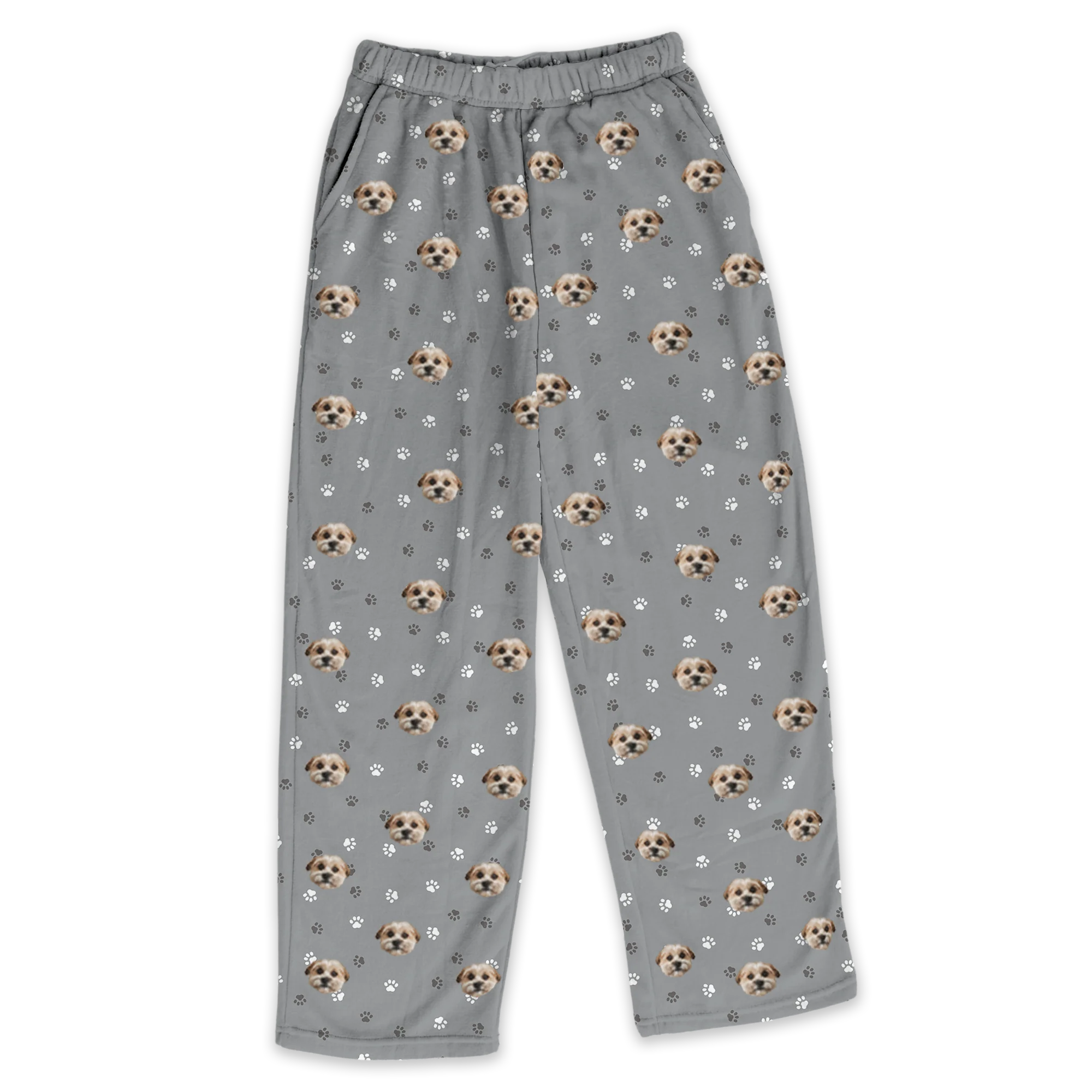 Adult Custom Pet Face Fleece Pajama Pants - Image 13