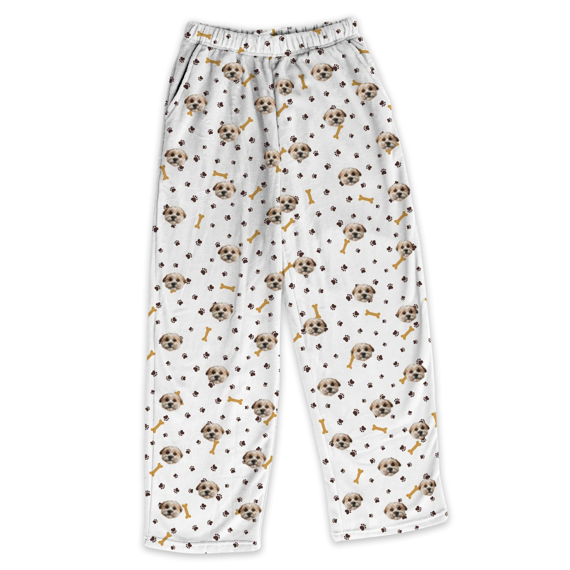 Adult Custom Pet Face Fleece Pajama Pants - Image 14