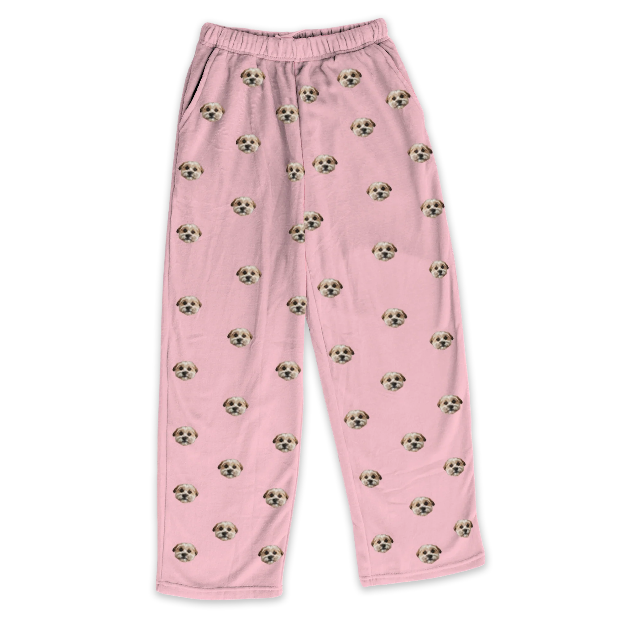 Adult Custom Pet Face Fleece Pajama Pants - Image 4