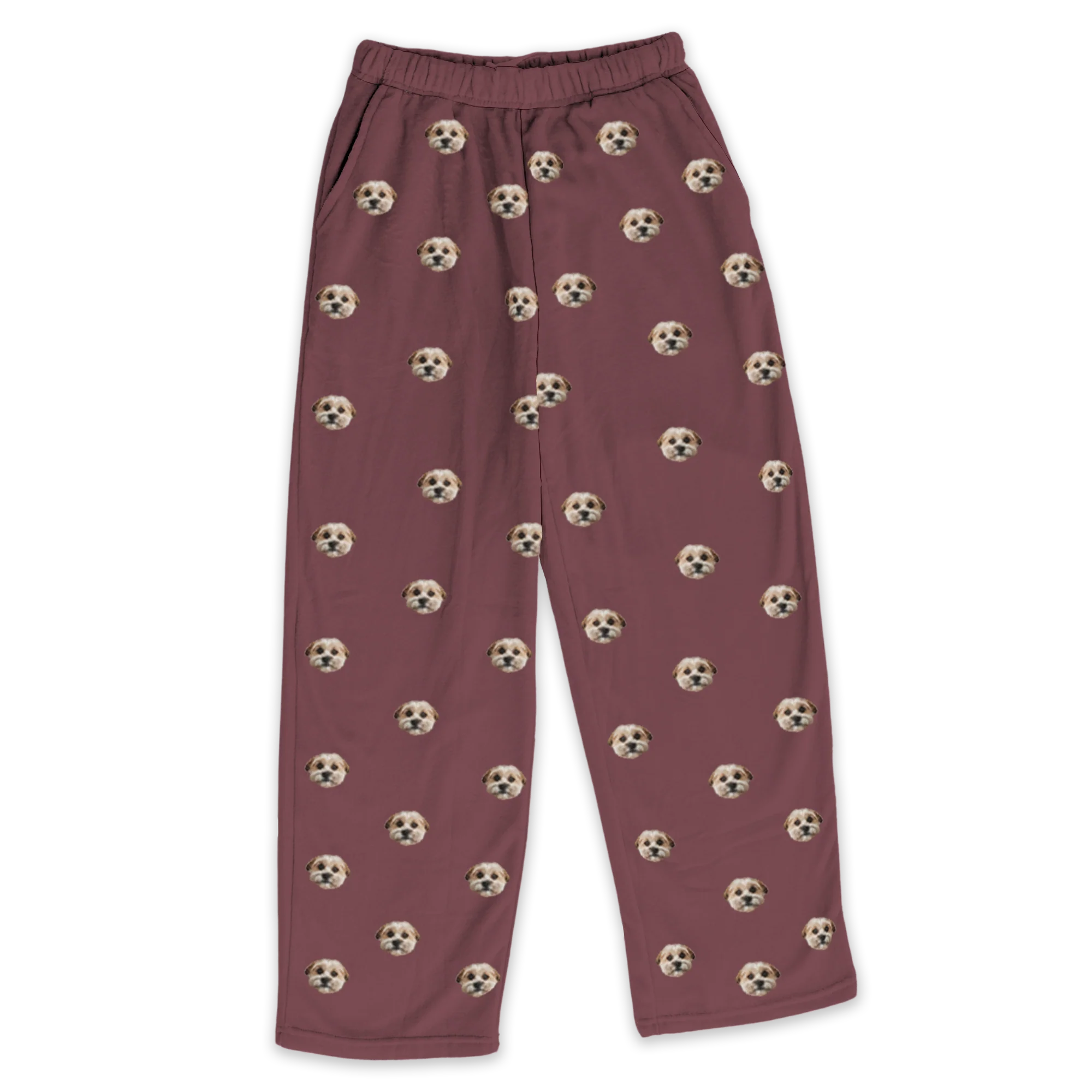 Adult Custom Pet Face Fleece Pajama Pants - Image 9