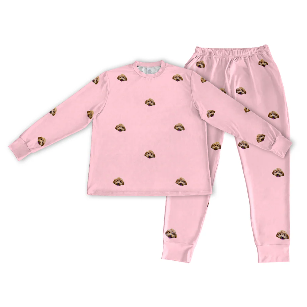 Kids Custom Pet Face Jogger Pajamas - Image 11