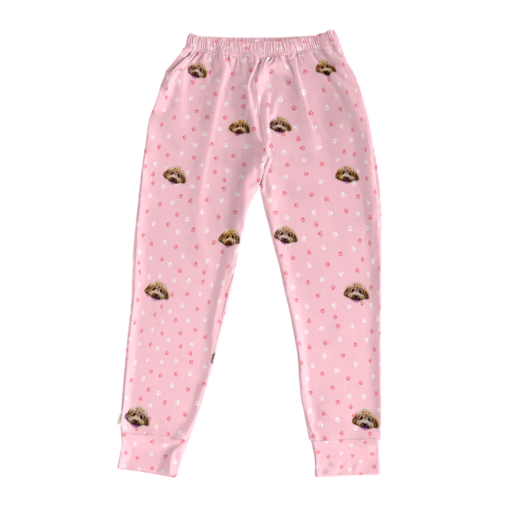 Kids Custom Pet Face Jogger Pajamas - Image 17