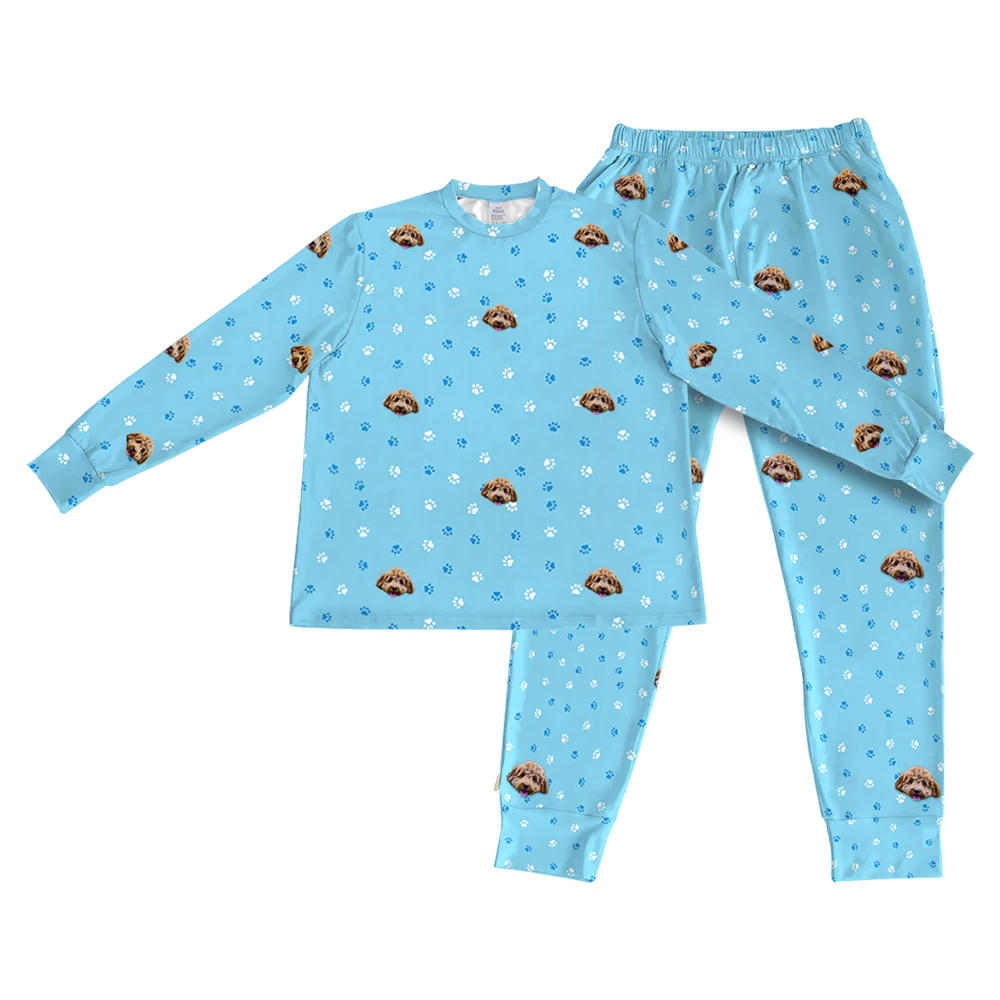 Kids Custom Pet Face Jogger Pajamas - Image 19