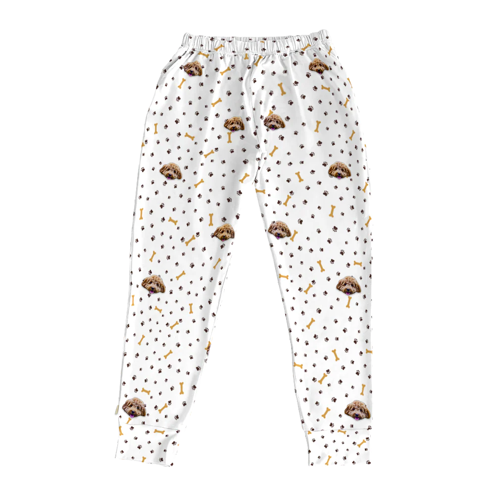 Kids Custom Pet Face Jogger Pajamas - Image 22