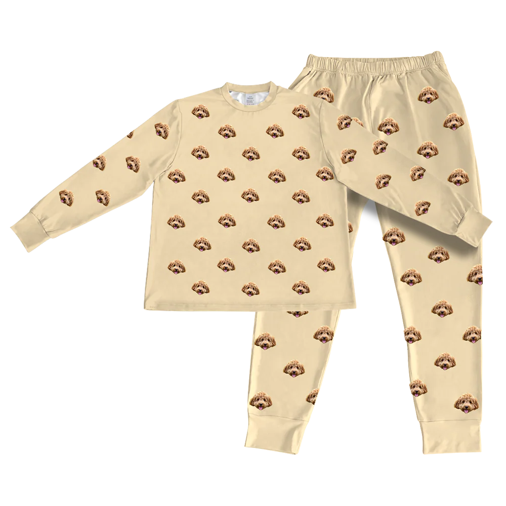 Kids Custom Pet Face Jogger Pajamas - Image 25