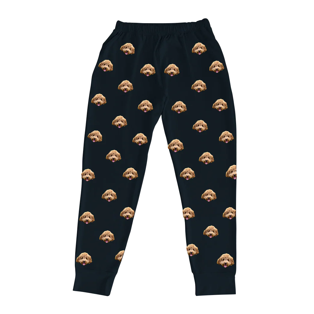Kids Custom Pet Face Jogger Pajamas - Image 35