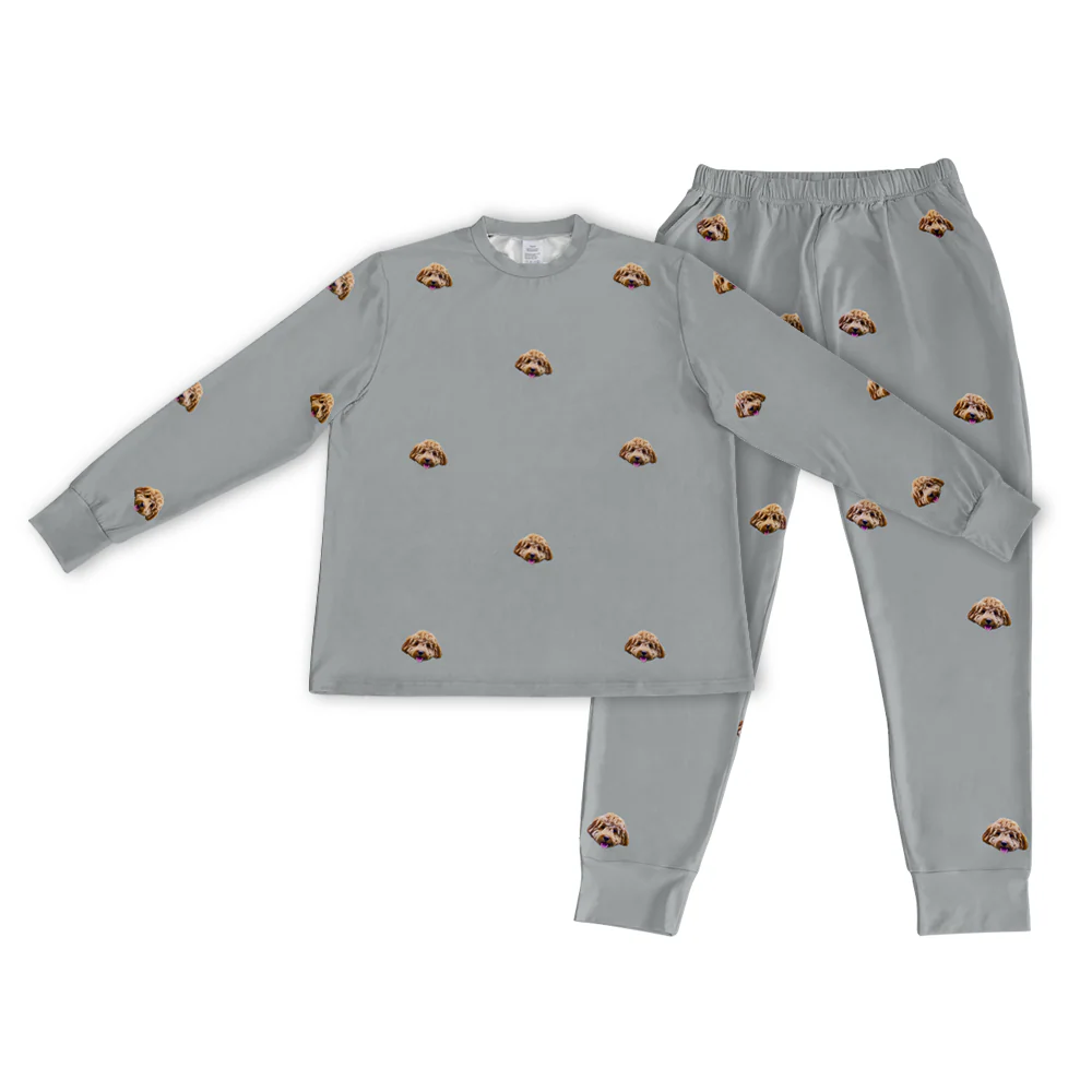 Kids Custom Pet Face Jogger Pajamas - Image 7