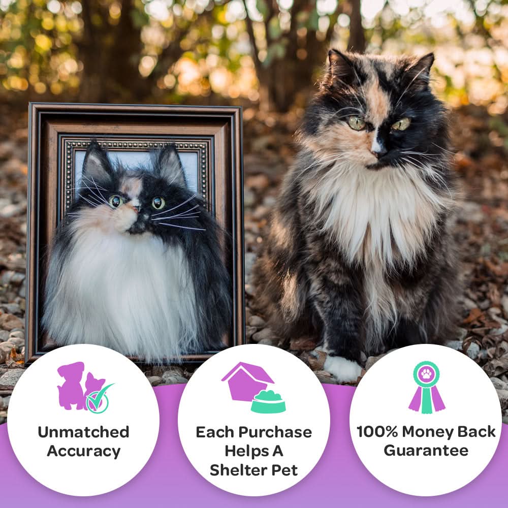 Custom Framed Plush Pet Portrait - Image 3