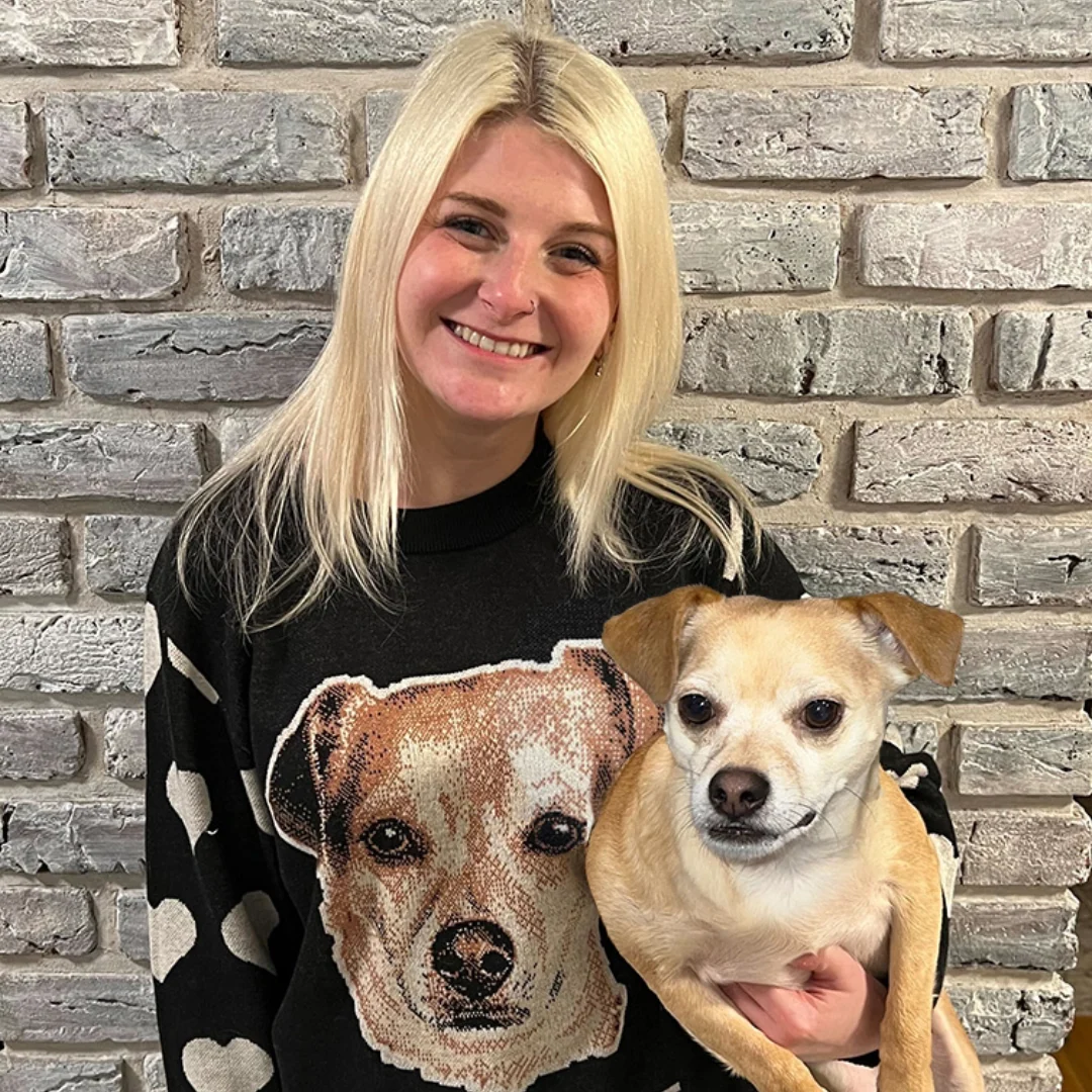 Heart Sleeve Custom Knit Pet Sweater - Image 4