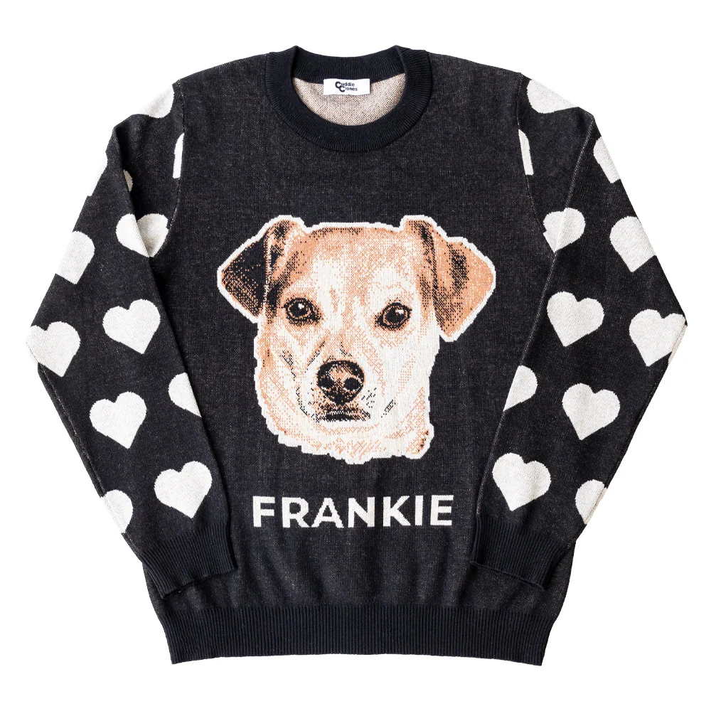 Heart Sleeve Custom Knit Pet Sweater - Image 6