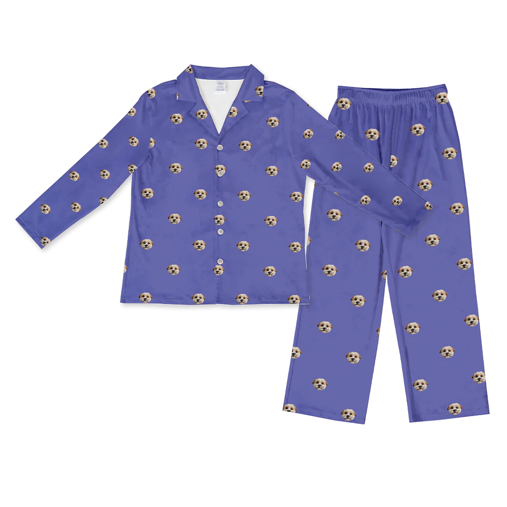 Men's Custom Pet Face Pajamas - Image 101