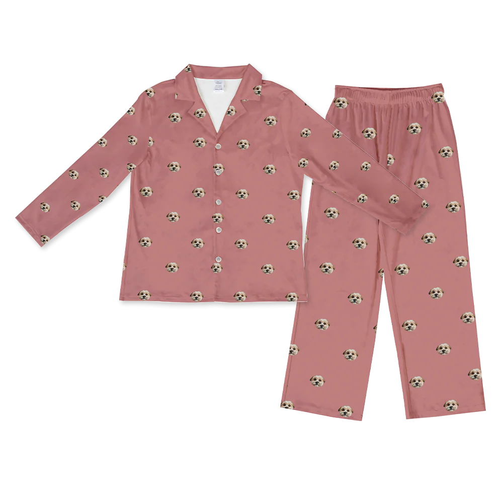 Men's Custom Pet Face Pajamas - Image 89
